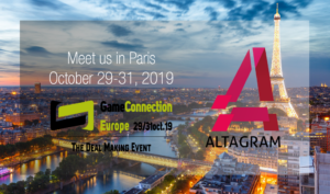 Altagram goes to Game Connection 2019! @ Paris Expo Porte de Versailles | Paris | Île-de-France | France