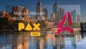 Altagram goes to PAX AUS! @ Melbourne Convention and Exhibition Centre (MCEC) | South Wharf | Victoria | Australia